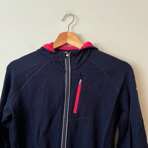 Icebreaker Merino GT Wool Blend Hooded Lightweight Jacket Women's Size Large - Picture 5 of 11